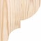 Ekena Millwork Ridgewood Smooth Corbel, Douglas Fir, 3 1/2"W x 6"D x 6"H COR04X06X06RID00SDF - alternate 3
